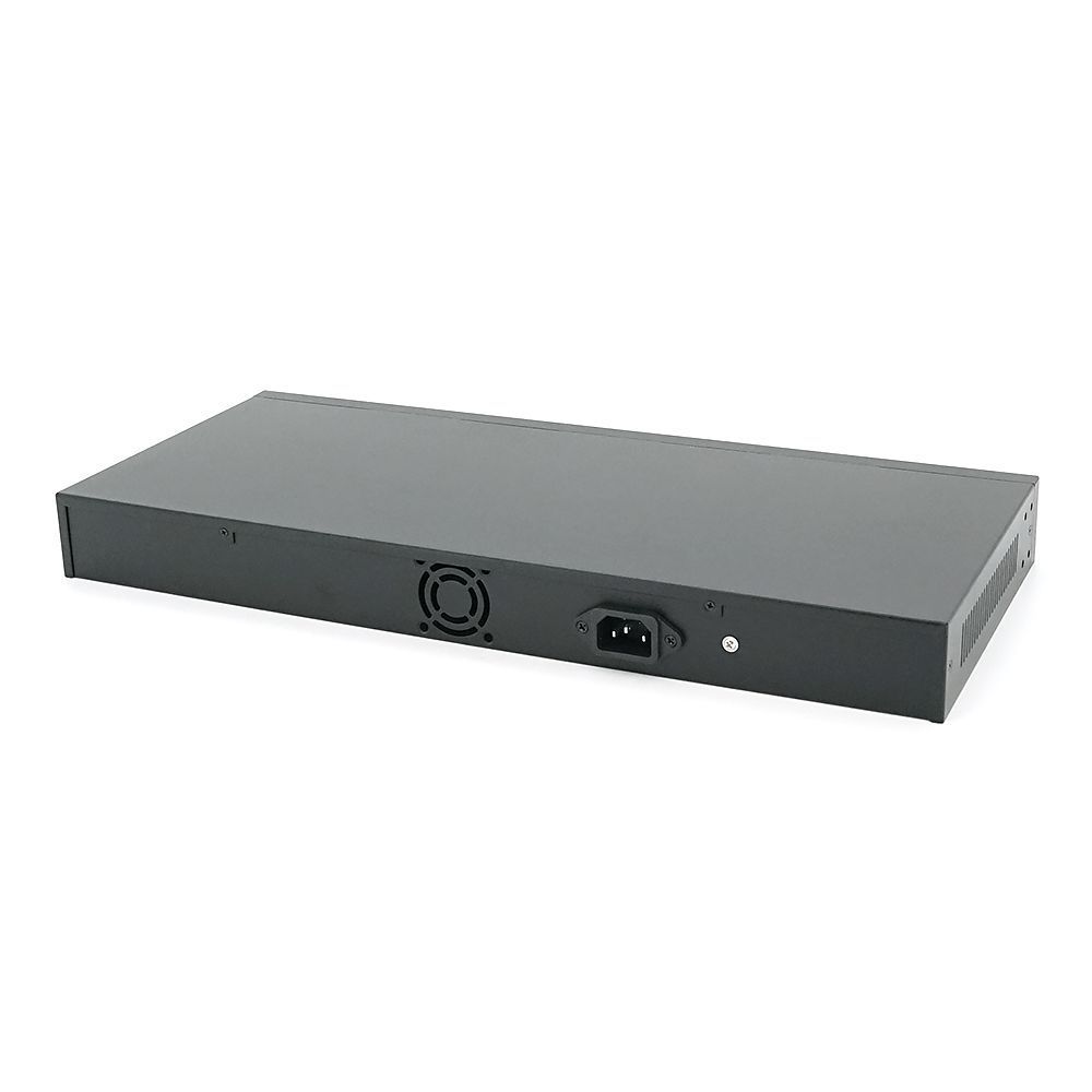 POE коммутатор гигабитный Merlion 24 POE + 2 RJ45 + 2 SFP 10 / 100 / 1000 встроенный блок питания 52V 6.15A MERLION купить в Украине