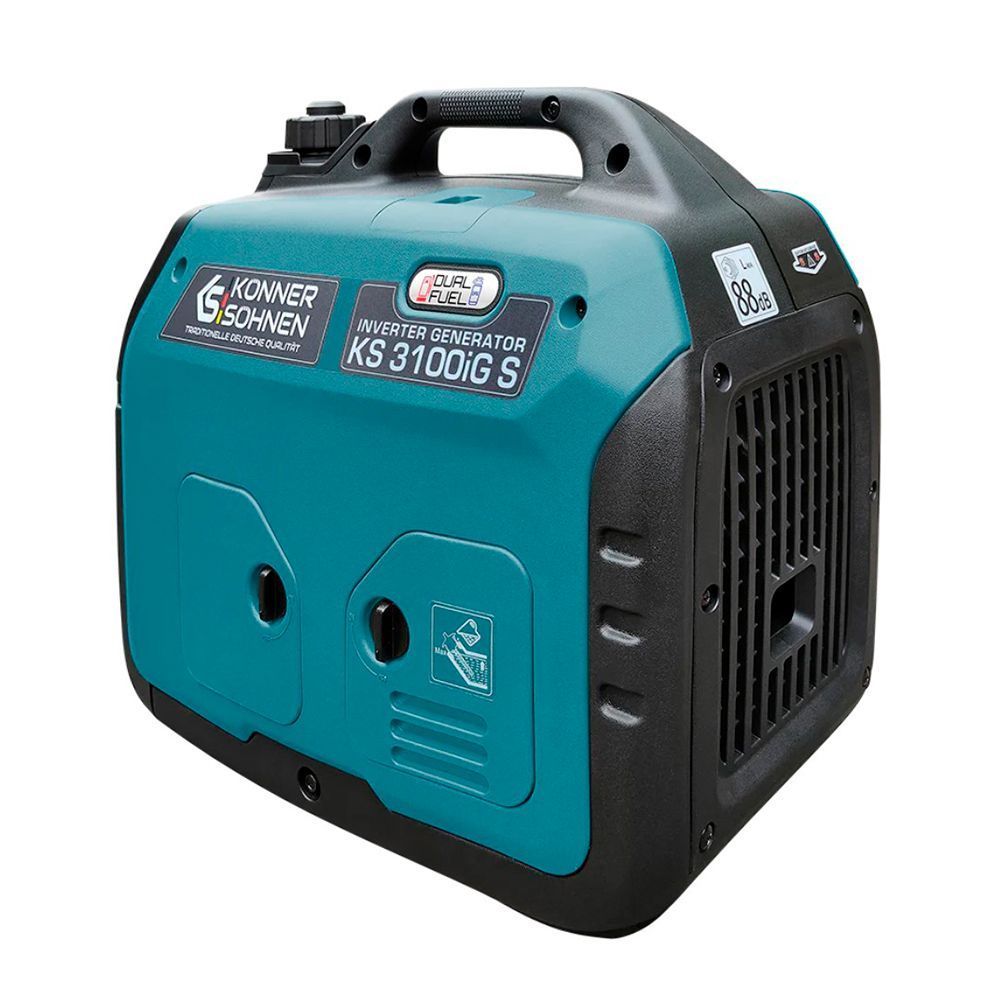 Генератор инверторный ГАЗОБЕНЗИНОВЫЙ Konner&amp;Sohnen KS 3100iG S, 2,8kW (3.1kW), однофазный, 220V, 50Hz, обьем 4л Konner&amp;Sohnen купить в Украине