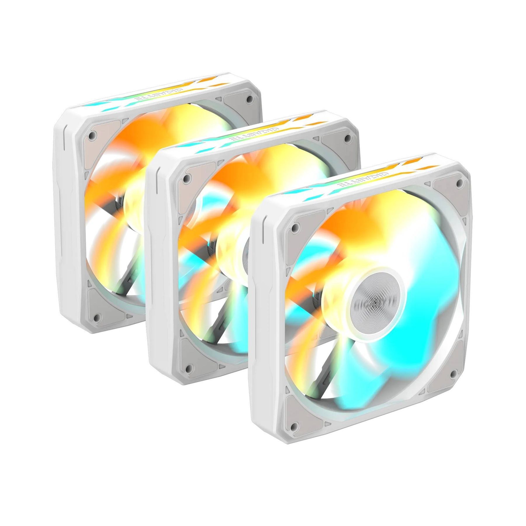Вентилятор Gigabyte EZ Chain RVS Fan 120 Ice 3-Pack White (GP-GBT EZRVSFAN1203 ICE) Gigabyte купити в Україні
