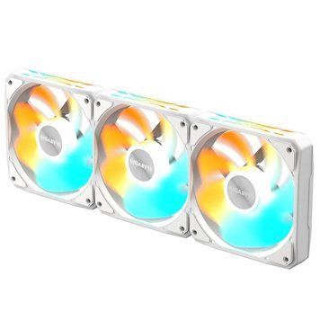 Вентилятор Gigabyte EZ Chain RVS Fan 120 Ice 3-Pack White (GP-GBT EZRVSFAN1203 ICE) Gigabyte купити в Україні