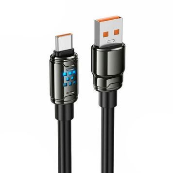 Кабель Hoco U143, Type-C-USB, 5.0A, Black, длина 1,2м, BOX HOCO купить в Украине