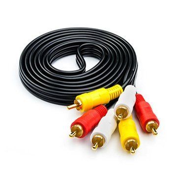Кабель Atcom 3хRCA - 3хRCA (M/M), 1.8 м, Black (10711) пакет Atcom купить в Украине