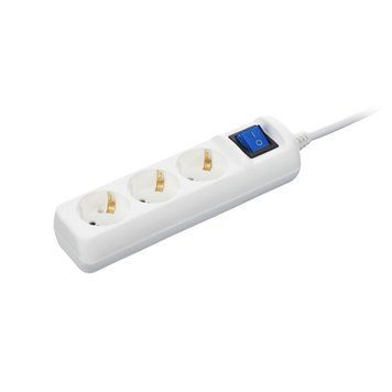 Фильтр питания 2E (2E-U03ESM1.5) 3 розетки, 1.5 м, White 2E купить в Украине