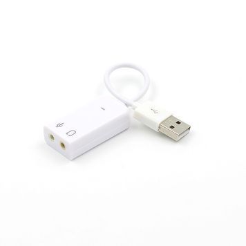 Контроллер USB-sound card (5.1) 3D sound (Windows 7 ready), White, OEM Voltronic купить в Украине