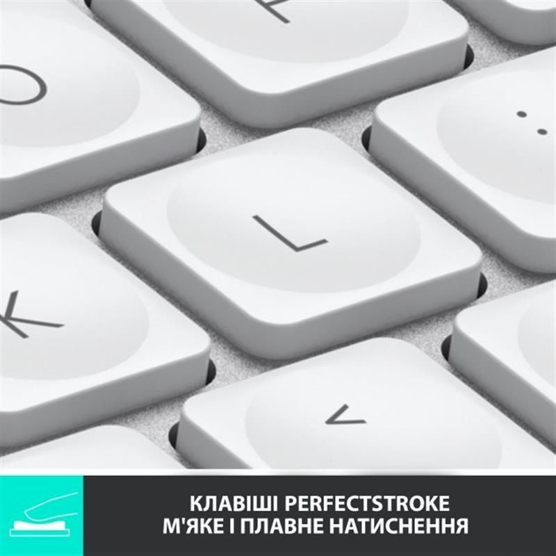 Клавиатура беспроводная Logitech MX Keys Mini Wireless Illuminated UA Pale Gray (920-010499) Logitech купить в Украине