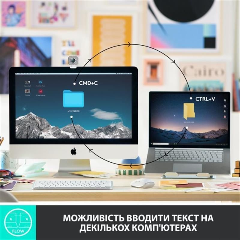 Клавиатура беспроводная Logitech MX Keys Mini Wireless Illuminated UA Pale Gray (920-010499) Logitech купить в Украине