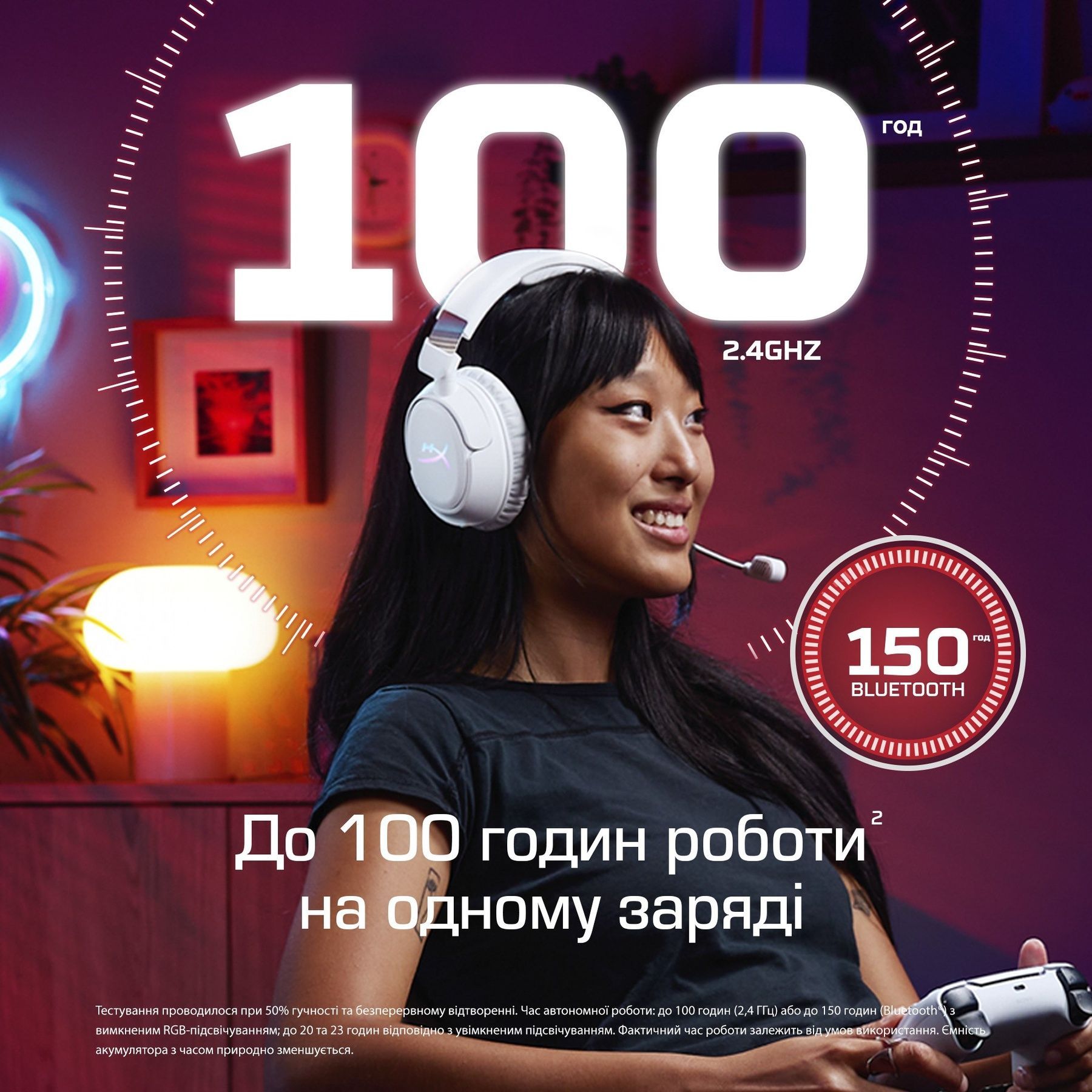Bluetooth-гарнитура HyperX Cloud Flight 2 Wireless Black (B5VC4AA) HyperX купить в Украине
