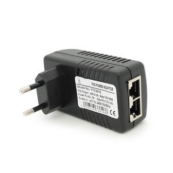 POE инжектор RITAR 48V 0,5A (24Вт) 2 порта (RG-45 10 / 100Мбит / с + RG-45 POE) Евро вилка Ritar купить в Украине