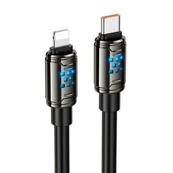 Кабель Hoco U143, Type-C-Lighting, 27W, довжина 1.2м, Black, BOX HOCO купити в Україні