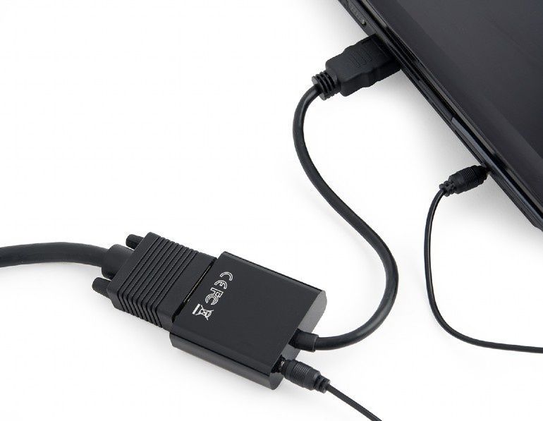 Адаптер Cablexpert HDMI - VGA V 1.4 (M/F), 0.15 м, Black (A-HDMI-VGA-03) Cablexpert купити в Україні