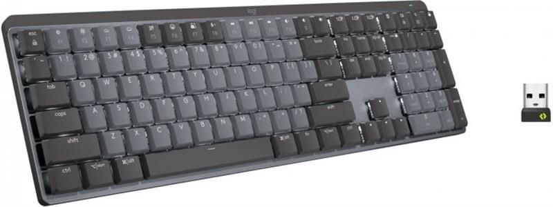 Клавіатура бездротова Logitech MX Mechanical Graphite Clicky (920-010759) Logitech купити в Україні
