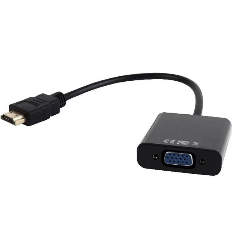Адаптер Cablexpert HDMI - VGA V 1.4 (M/F), 0.15 м, Black (A-HDMI-VGA-03) Cablexpert купити в Україні