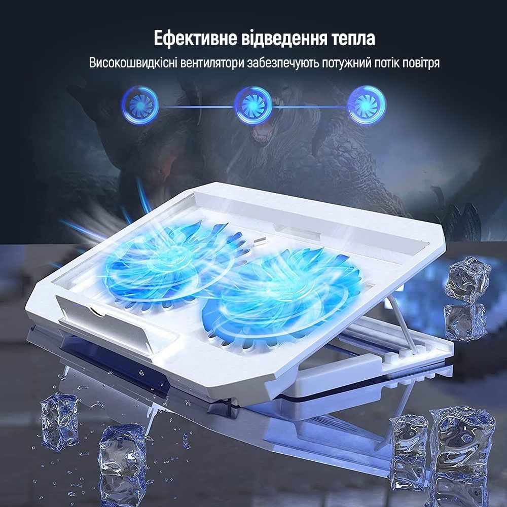 Охлаждающая подставка для ноутбука ColorWay Cooling Laptop Q100, 10-17&rdquo; (CW-CLQ100) ColorWay купить в Украине