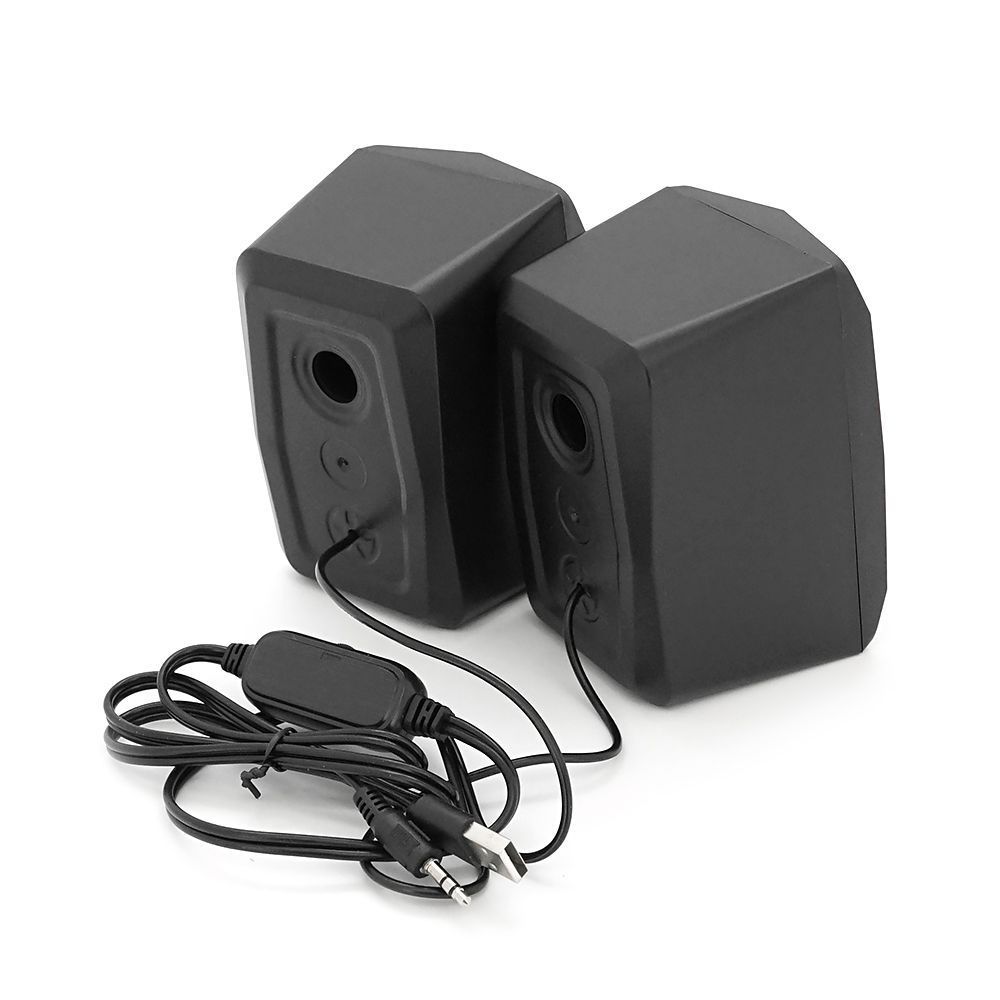 Колонки 2.0 Hotmai FTN-39 USB+3.5mm, 2x3W, 20Hz-18KHz, з регулятором гучності, Black, BOX, Q24 G-Force купити в Україні