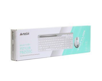Комплект (клавіатура, миша) бездротовий A4Tech FB2535C Icy White A4Tech купити в Україні