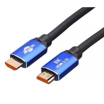 Кабель Atcom HDMI - HDMI V 2.1 (M/M), Real 8K 48Gbps, 3 м, Black/Blue (88803) Atcom купить в Украине