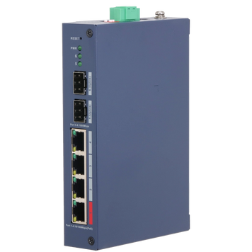 Комутатор керований Dahua DH-CHS4206-4ET-90 48V з 4 портами POE 100Мбіт + 2 порт SFP 1000Мбіт, 154.3&times;110,4&times;30 мм DAHUA купити в Україні