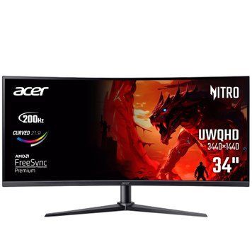 Монитор Acer 34" XZ340CURX0bmiiphx (UM.CX0EE.013) VA Black Curved 200Hz Acer купить в Украине