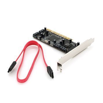 Контролер PCI=>SATA 2.0, SIL3114, 1.5Gb / s, 4 порти внутрішніх, RAID, + кабель SATA, BOX Voltronic купити в Україні