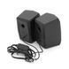 Колонки 2.0 Hotmai FTN-39 USB+3.5mm, 2x3W, 20Hz-18KHz, з регулятором гучності, Black, BOX, Q24 G-Force &mdash; фото