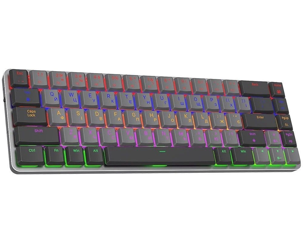 Клавіатура бездротова GamePro MK122R Red Swich Low Profile Wireless Dark Gray GamePro купити в Україні