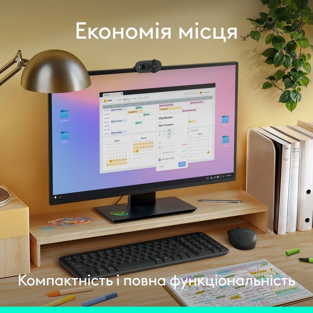 Клавіатура бездротова Logitech K250 Graphite (920-013822) Logitech купити в Україні
