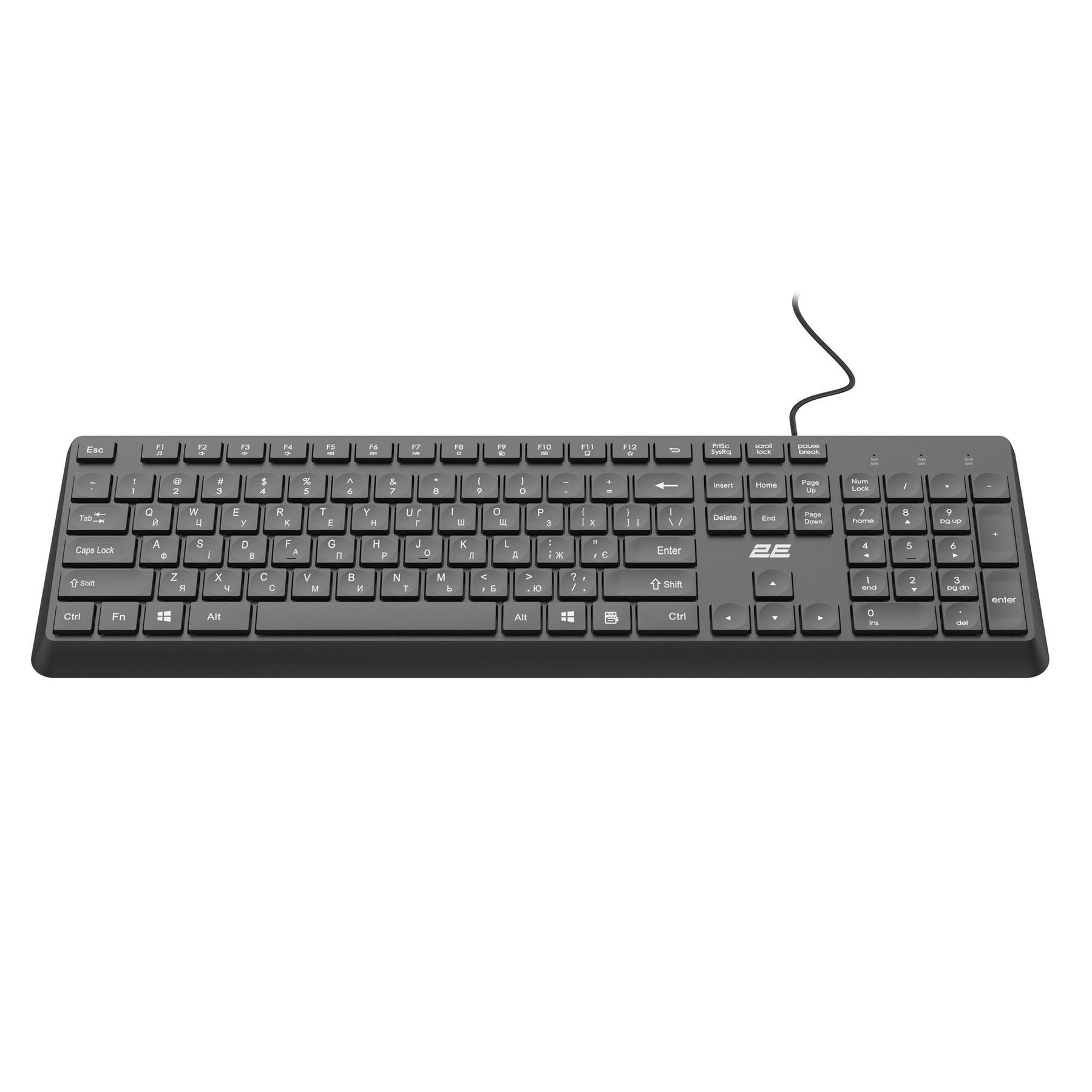 Клавіатура 2E KS405 Black (2E-KS405UBK_UA) 2E купити в Україні