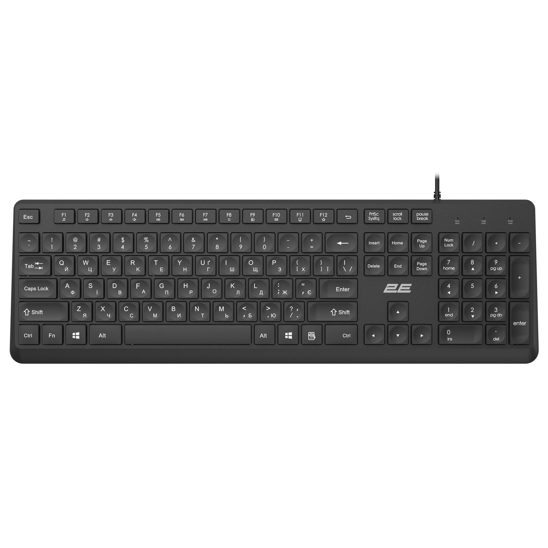 Клавіатура 2E KS405 Black (2E-KS405UBK_UA) 2E купити в Україні