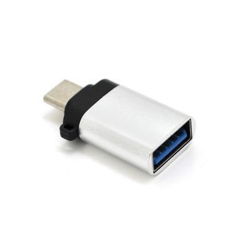 Переходник VEGGIEG TC-112 USB3.0(AF) OTG => Type-C(M), Silver, Пакет VEGGIEG купить в Украине