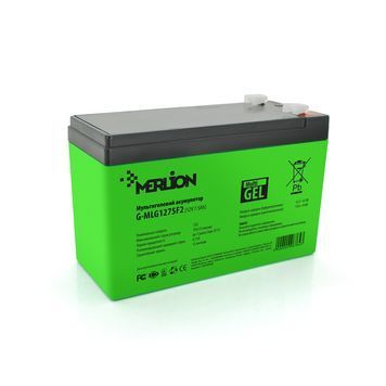 Акумуляторна батарея MERLION G-MLG1275F2 12 V 7,5 Ah (150 x 65 x 95 (100)) Green Q10 MERLION купити в Україні
