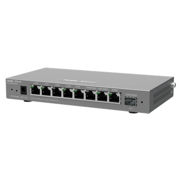 9-портовий гігабітний керований роутер Ruijie Reyee RG-EG209GS, LAN: 7&times;1000Base-T, 1&times;1GBase-X SFP, 1x1000WAN Base-T, 202 x 28 x 108 мм Ruijie Reyee купити в Україні