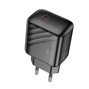СЗУ 110-240V HOCO CS24A USB-C+USB, 25W, Black, Box HOCO купить в Украине