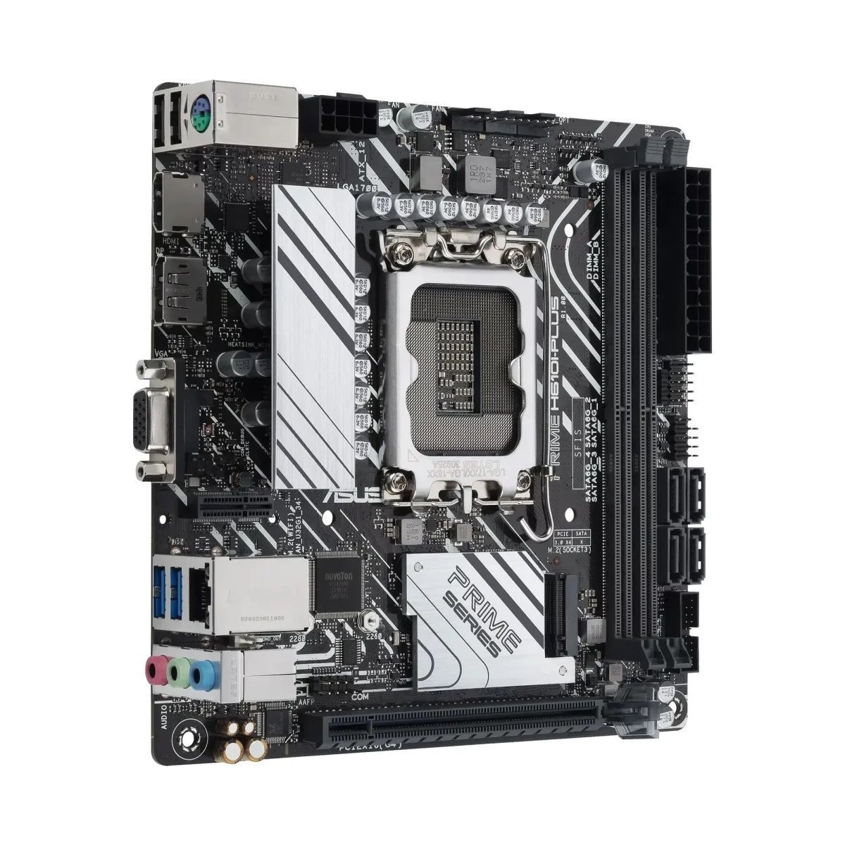 Материнська плата ASUS PRIME H610I-PLUS-CSM (s1700, Intel H610, DDR5, Mini-ITX) Asus купити в Україні