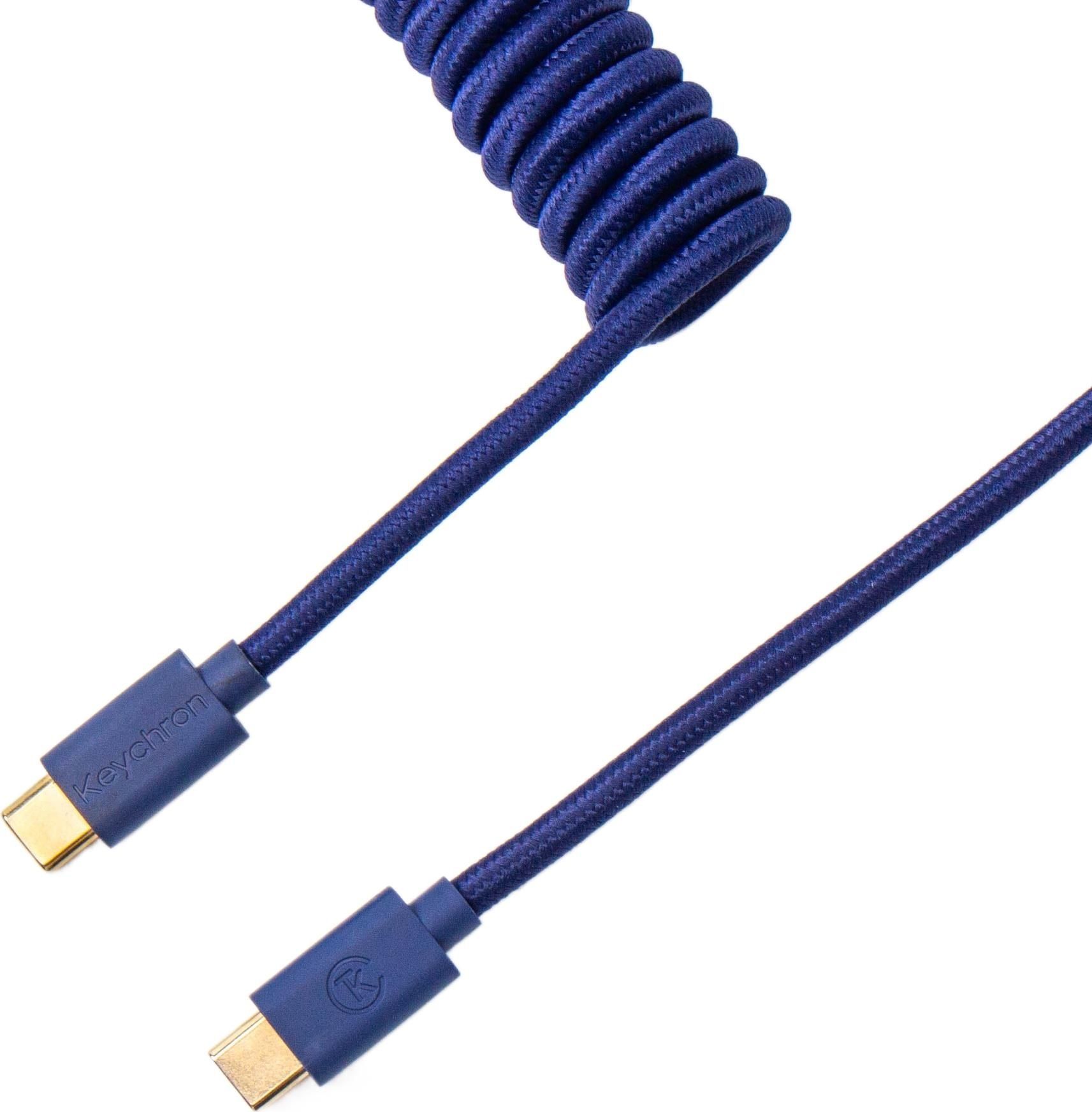 Кабель для клавиатуры Keychron Coiled Cable Blue (CABL_KEYCHRON) Keychron купить в Украине
