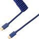 Кабель для клавиатуры Keychron Coiled Cable Blue (CABL_KEYCHRON) Keychron &mdash; фото