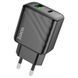 СЗУ 110-240V HOCO CS23A USB-C+USB, 30W, Black, Box HOCO &mdash; фото