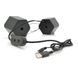 Колонки 2.0 Kisonli L-6060 для ПК і ноутбука, USB + 3.5mm, 2x3W, 20Hz- 20KHz, з підсвічуванням RGB, Black, BOX, Q24 KISONLI &mdash; фото