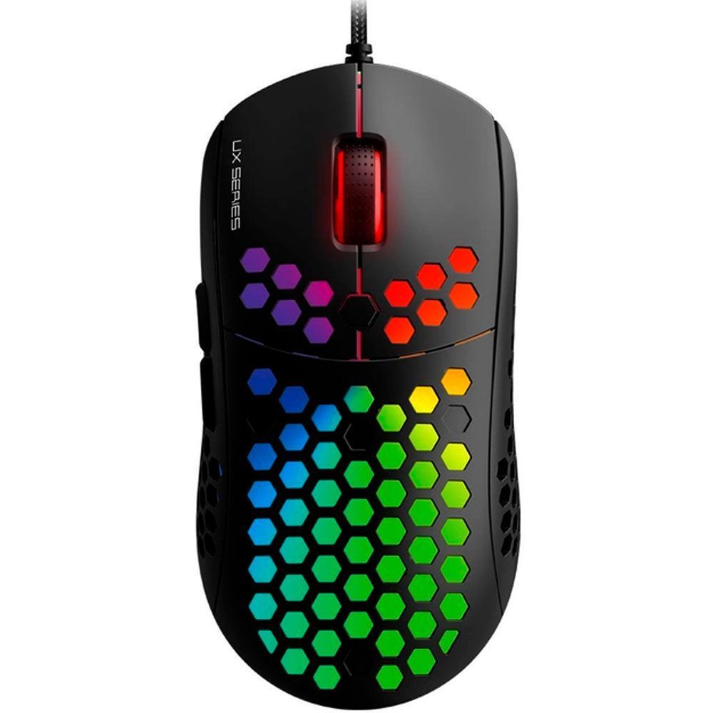 Игровая мышь проводная RAPTOR UX2 X, 6 кнопок, 200-4800 DPI, Led Lighting RGB, 1,8м, Win7 / 8 / 10 Mac OS, Black, COLOR BOX Fantech купить в Украине