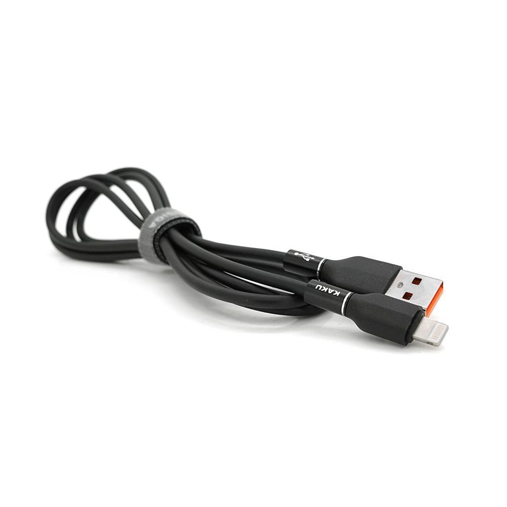 Кабель iKAKU KSC-452 FEIZHUO aluminum alloy charging data cable series for iphone, Black, длина 1,2м, 3,2А, BOX iKAKU купить в Украине