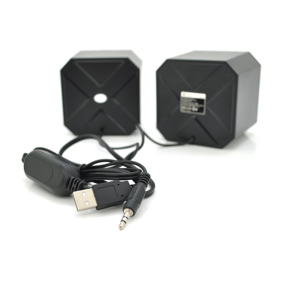 Колонки 2.0 Kisonli L-5050 для ПК і ноутбука, USB + 3.5mm, 2x3W, 20Hz- 20KHz, з підсвічуванням, Black, BOX, Q50 KISONLI купити в Україні