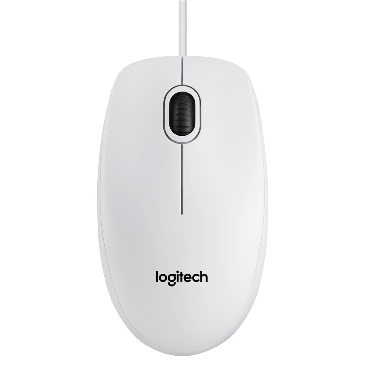 Миша Logitech B100 White (910-003360) Logitech купити в Україні