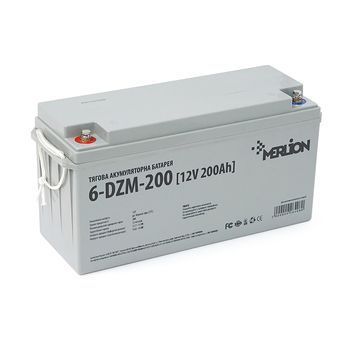 Тягова акумуляторна батарея AGM MERLION 6-DZM-200, 12V 200Ah М8 (495*165*230), Q1 MERLION купити в Україні