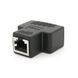 Разветвитель RJ45 8P8C мама / 2 Х мама RJ45 для разветвления кабеля, экранированный, черный, Q100 Voltronic &mdash; фото