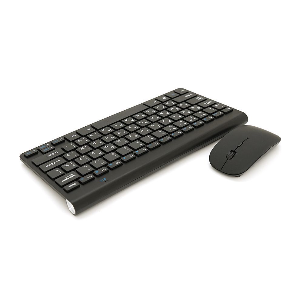 Комплект беспроводной KM908 (KB+Mouse), (Eng / Pyc), 2.4G, 78 клавиш, Black, Box Voltronic купить в Украине