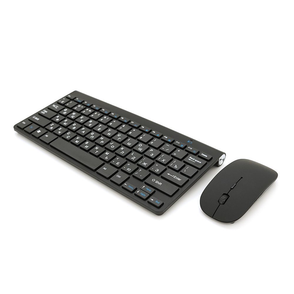 Комплект беспроводной KM908 (KB+Mouse), (Eng / Pyc), 2.4G, 78 клавиш, Black, Box Voltronic купить в Украине