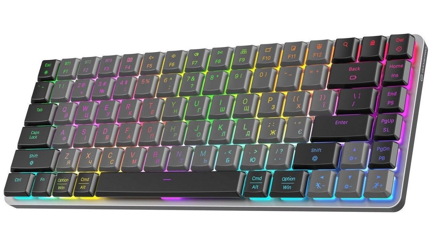 Клавиатура беспроводная GamePro MK230R Red Swich Low Profile RGB Wireless/Bluetooth Dark Gray GamePro купить в Украине