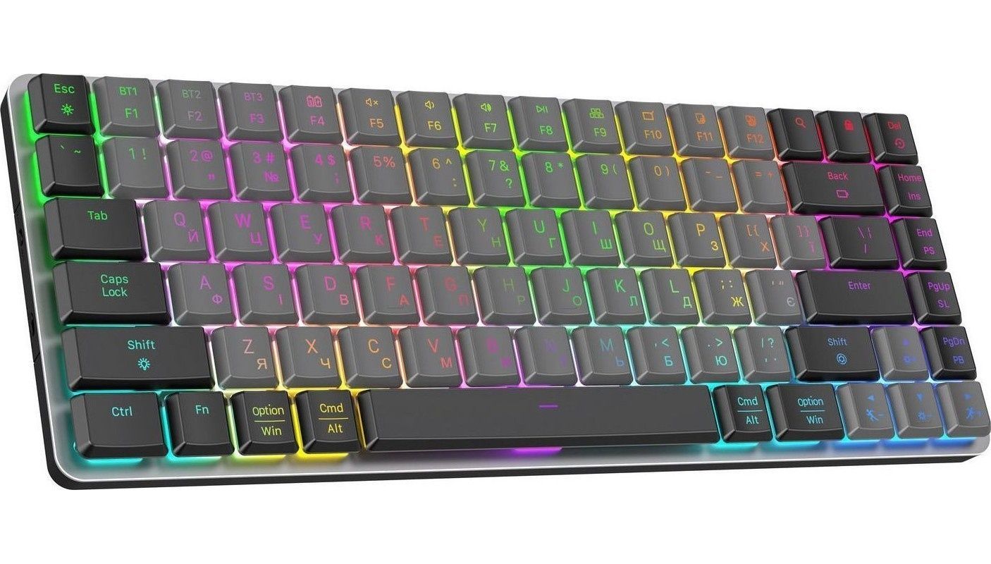 Клавиатура беспроводная GamePro MK230R Red Swich Low Profile RGB Wireless/Bluetooth Dark Gray GamePro купить в Украине