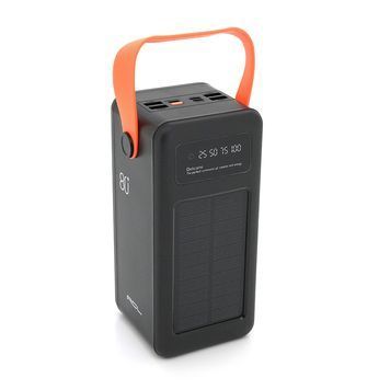 Powerbank ACL PW-53 80000mAh, 4xUSB, Solar, фонарь, 1,9кг, Black / White, Box ACL купить в Украине
