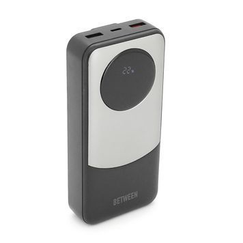 Power bank BETWEEN BTW-P6 20000mAh, 22.5W, 2 кабелі: Type-C+Lighting, Black, 460g, Box Voltronic купити в Україні