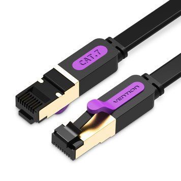 Патч-корд Vention CAT7 SSTP Ethernet, 1.5 m, Black (ICABG) Vention купить в Украине